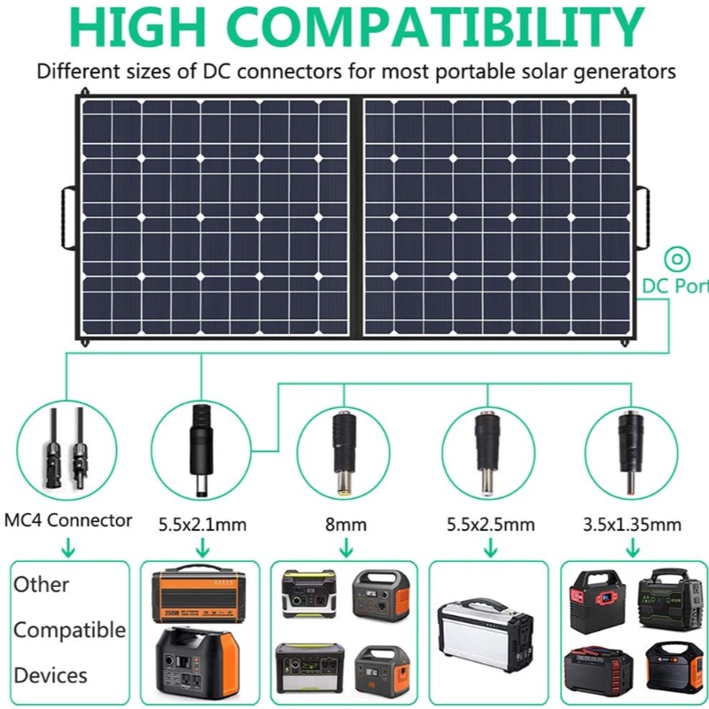 100W Solar folding bags